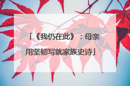 《我仍在此》：母亲用坚韧写就家族史诗