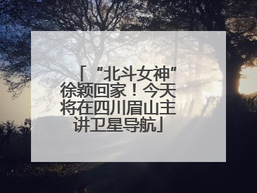 “北斗女神”徐颖回家！今天将在四川眉山主讲卫星导航