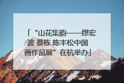 “山花集韵——缪宏波 蔡栋 陈丰松中国画作品展”在杭举办