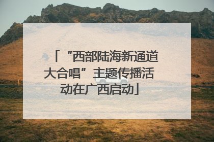 “西部陆海新通道大合唱”主题传播活动在广西启动