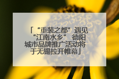 “重装之都”遇见“江南水乡” 德阳城市品牌推广活动将于无锡拉开帷幕