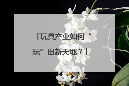 玩具产业如何“玩”出新天地？