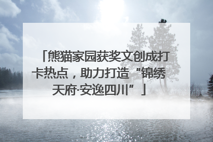 熊猫家园获奖文创成打卡热点，助力打造“锦绣天府·安逸四川”