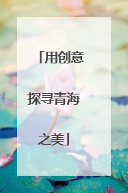 用创意探寻青海之美