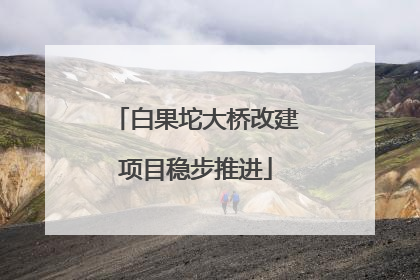 白果坨大桥改建项目稳步推进