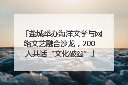 盐城举办海洋文学与网络文艺融合沙龙，200人共话“文化破圈”