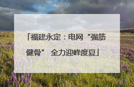 福建永定：电网“强筋健骨” 全力迎峰度夏