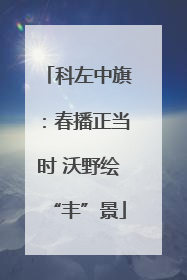科左中旗：春播正当时 沃野绘“丰”景