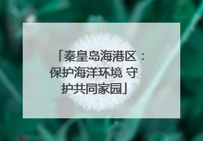 秦皇岛海港区：保护海洋环境 守护共同家园