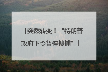 突然转变！“特朗普政府下令暂停搜捕”