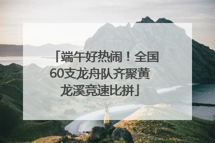 端午好热闹！全国60支龙舟队齐聚黄龙溪竞速比拼