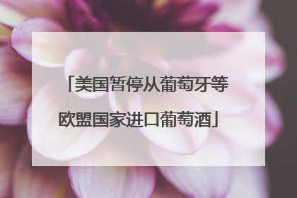 美国暂停从葡萄牙等欧盟国家进口葡萄酒