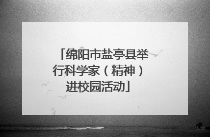 绵阳市盐亭县举行科学家（精神）进校园活动