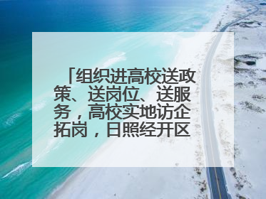 组织进高校送政策、送岗位、送服务，高校实地访企拓岗，日照经开区——校地企联动，激活人才发展“引擎”