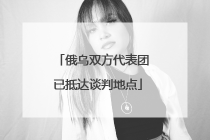 俄乌双方代表团已抵达谈判地点