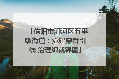 信阳市浉河区五里墩街道：党建穿针引线 治理织就锦图