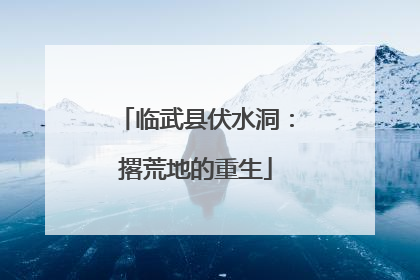 临武县伏水洞：撂荒地的重生