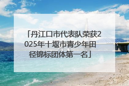 丹江口市代表队荣获2025年十堰市青少年田径锦标团体第一名