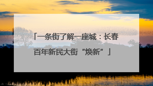 一条街了解一座城：长春百年新民大街“焕新”