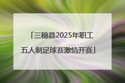 三穗县2025年职工五人制足球赛激情开赛