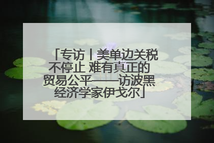 专访丨美单边关税不停止 难有真正的贸易公平——访波黑经济学家伊戈尔