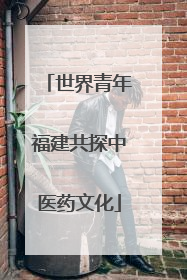 世界青年福建共探中医药文化
