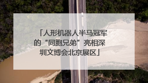 人形机器人半马冠军的“同胞兄弟”亮相深圳文博会北京展区