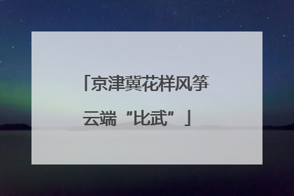 京津冀花样风筝云端“比武”