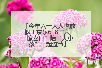 今年六一大人也放假！京东618“六一惊喜日”陪“大小孩”一起过节