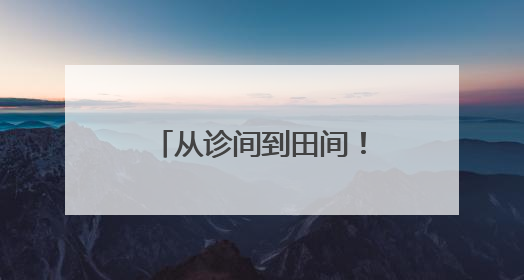 从诊间到田间！医疗帮扶架起健康“连心桥”