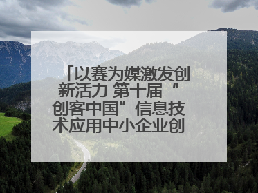 以赛为媒激发创新活力 第十届“创客中国”信息技术应用中小企业创新创业大赛举行