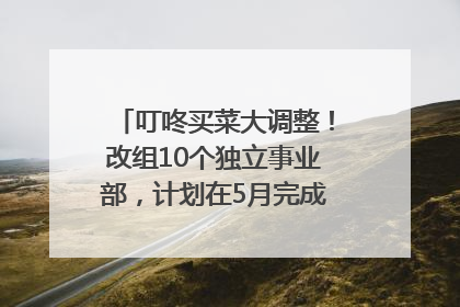 叮咚买菜大调整！改组10个独立事业部，计划在5月完成App端全面改版