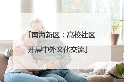 南海新区：高校社区开展中外文化交流