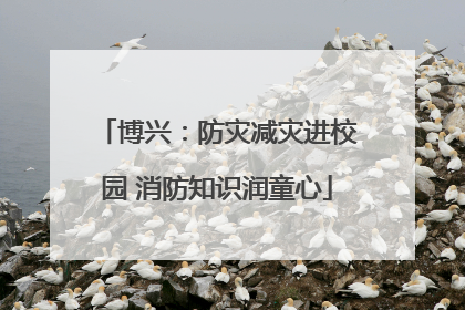 博兴：防灾减灾进校园 消防知识润童心