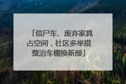 僵尸车、废弃家具占空间，社区多举措整治车棚换新颜
