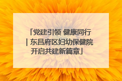 党建引领 健康同行｜东昌府区妇幼保健院开启共建新篇章