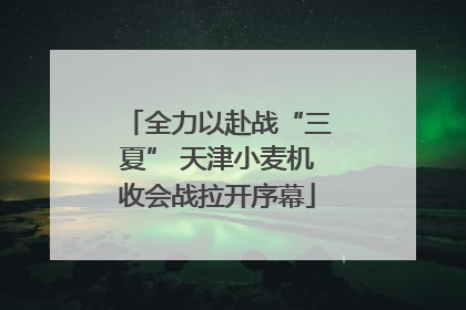 全力以赴战“三夏” 天津小麦机收会战拉开序幕
