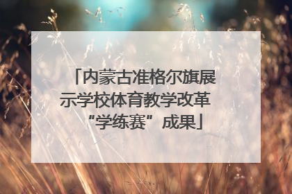 内蒙古准格尔旗展示学校体育教学改革“学练赛”成果