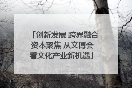 创新发展 跨界融合 资本聚焦 从文博会看文化产业新机遇