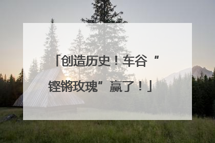 创造历史！车谷“铿锵玫瑰”赢了！