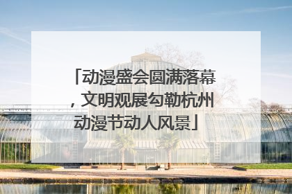 动漫盛会圆满落幕，文明观展勾勒杭州动漫节动人风景