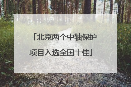 北京两个中轴保护项目入选全国十佳