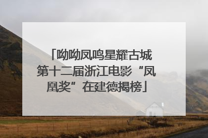 呦呦凤鸣星耀古城 第十二届浙江电影“凤凰奖”在建德揭榜