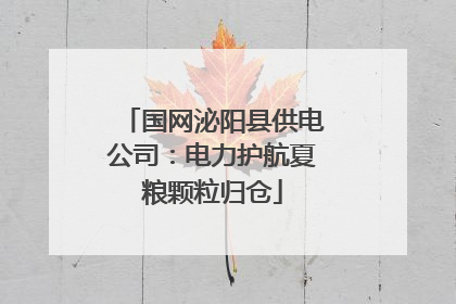 国网泌阳县供电公司：电力护航夏粮颗粒归仓