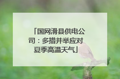 国网滑县供电公司：多措并举应对夏季高温天气