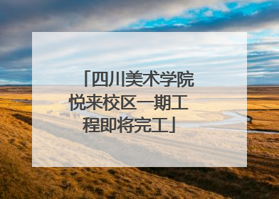 四川美术学院悦来校区一期工程即将完工