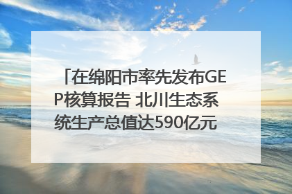 在绵阳市率先发布GEP核算报告 北川生态系统生产总值达590亿元｜新闻发布最前线
