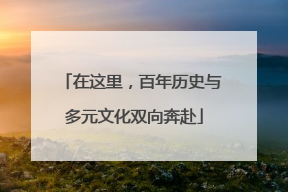 在这里，百年历史与多元文化双向奔赴