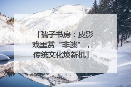 孺子书房：皮影戏里赏“非遗”，传统文化焕新机