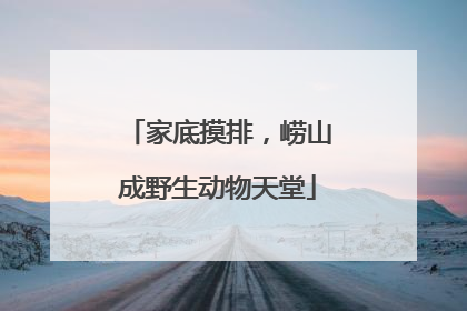 家底摸排，崂山成野生动物天堂